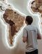 The largest wooden map of the world